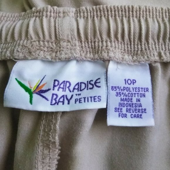 Paradise Bay Petites Tan Capris - Picture 8 of 8